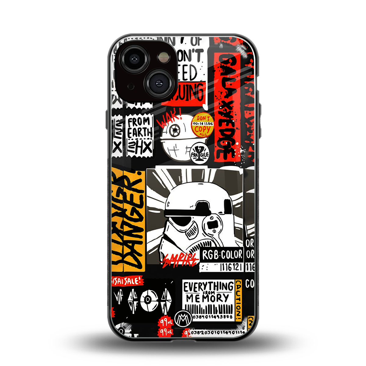 star wars collage back phone cover | glass case for iphone 13