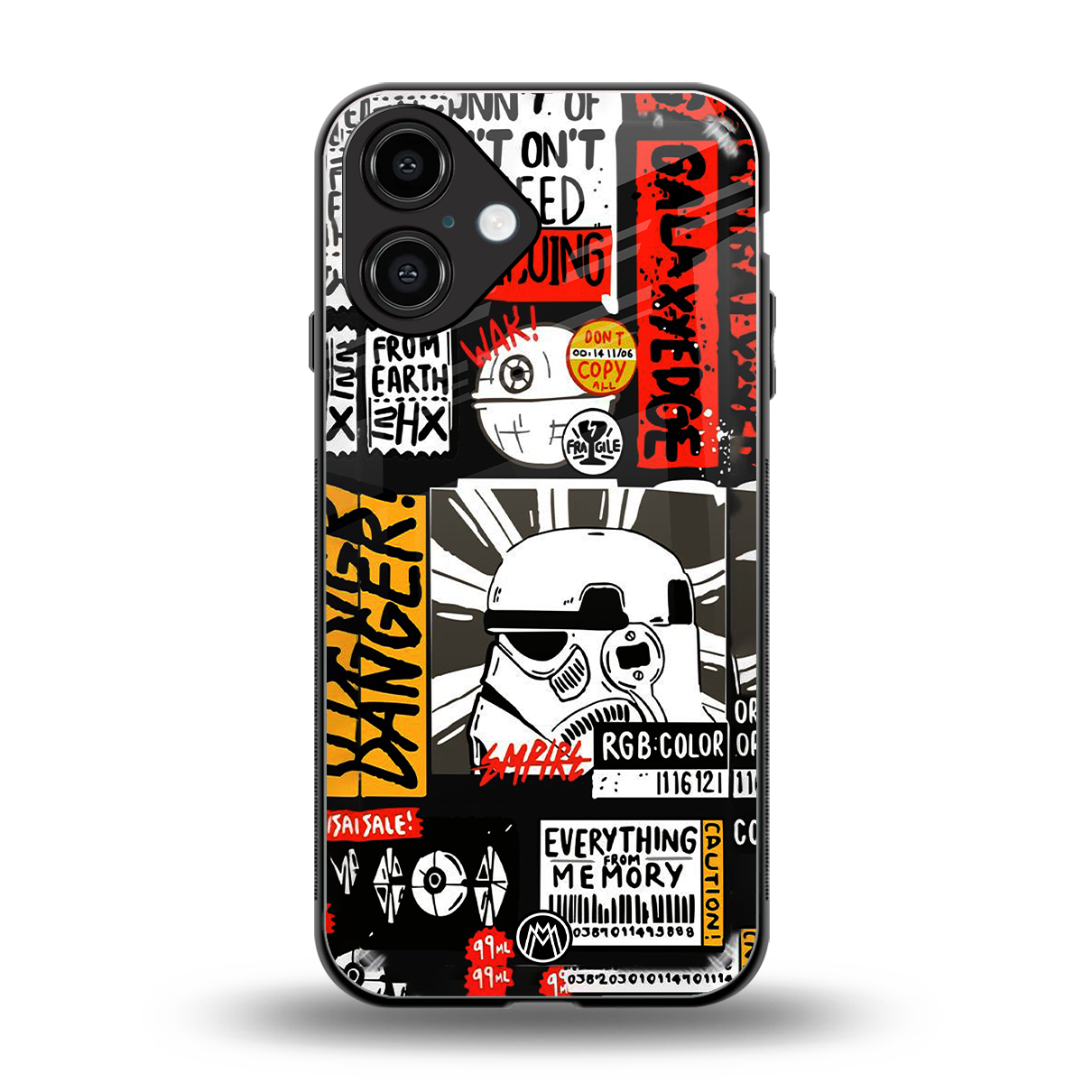 star wars collage back phone cover | glass case for iphone 16