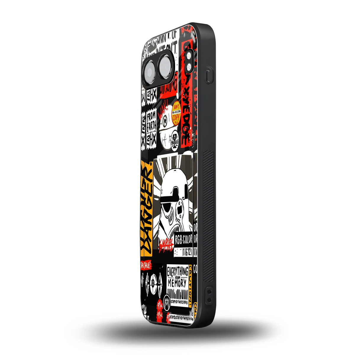 star wars collage back phone cover | glass case for oneplus nord 4