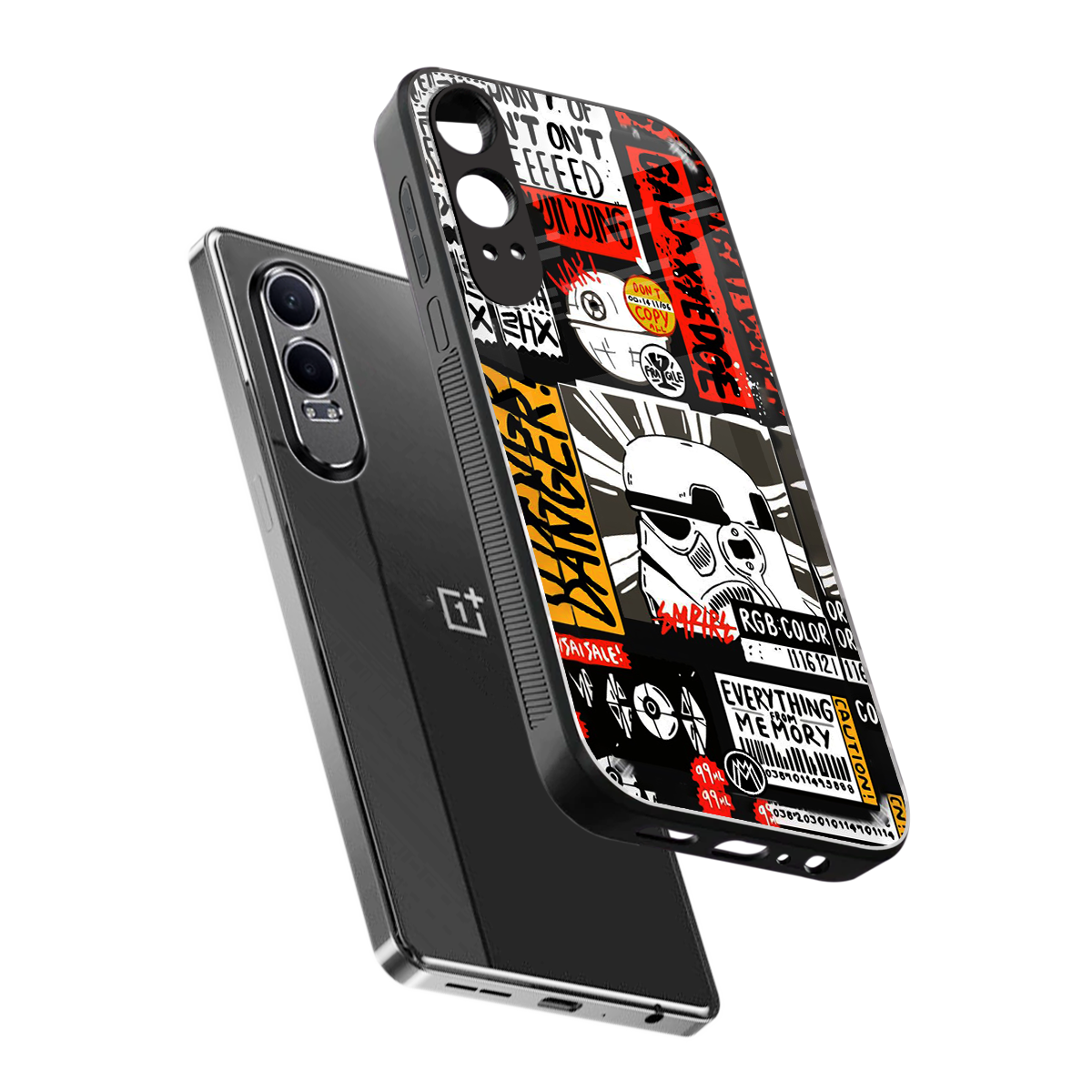 star wars collage back phone cover | glass case for oneplus nord ce 4 lite