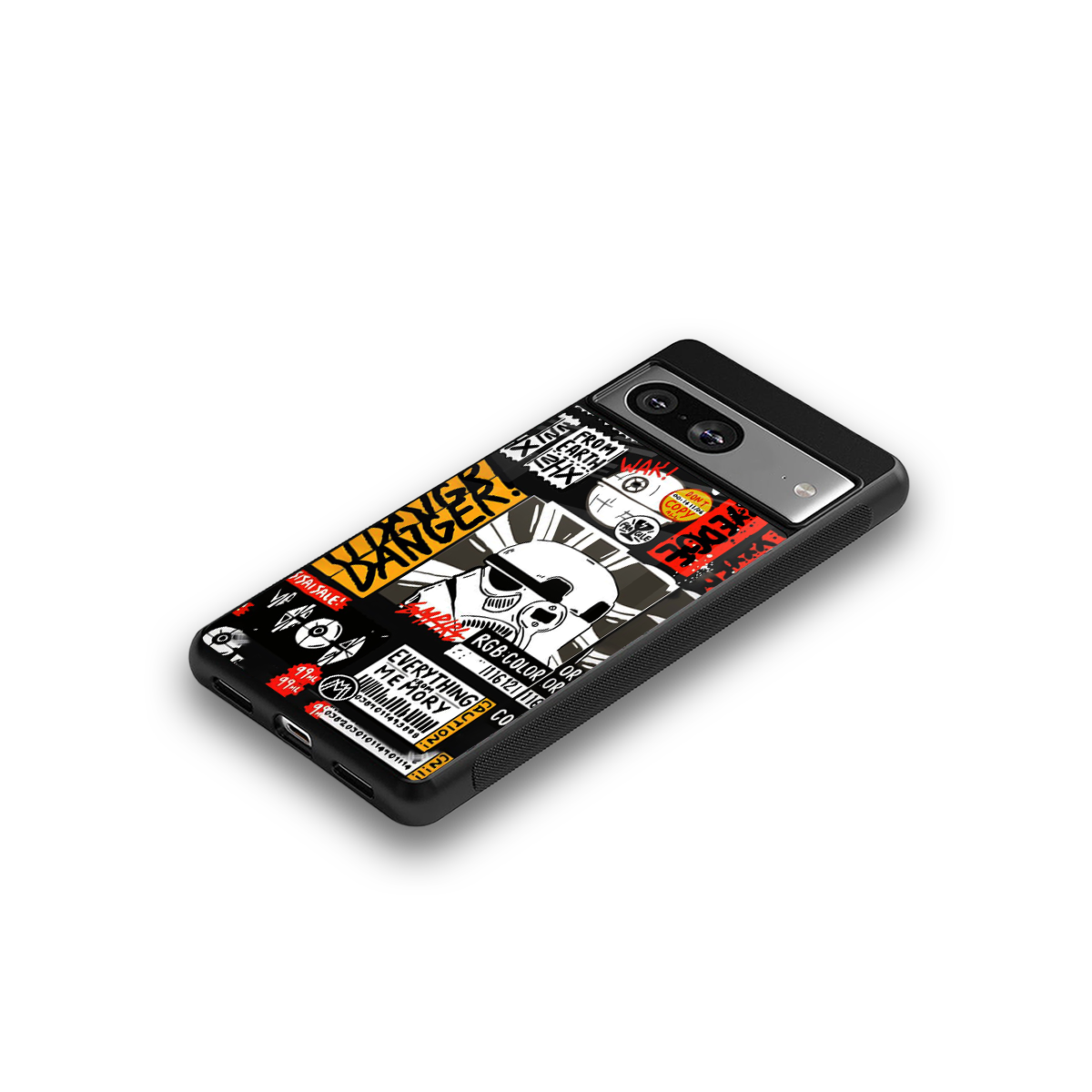 star wars collage back phone cover | glass case for Google Pixel 8