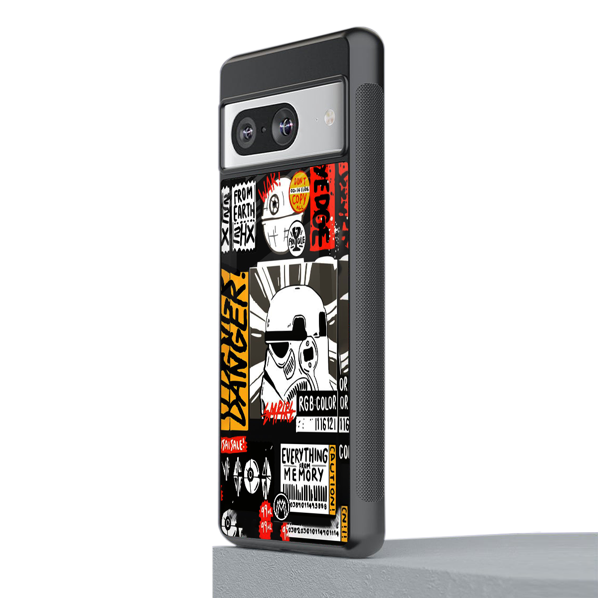 star wars collage back phone cover | glass case for Google Pixel 8