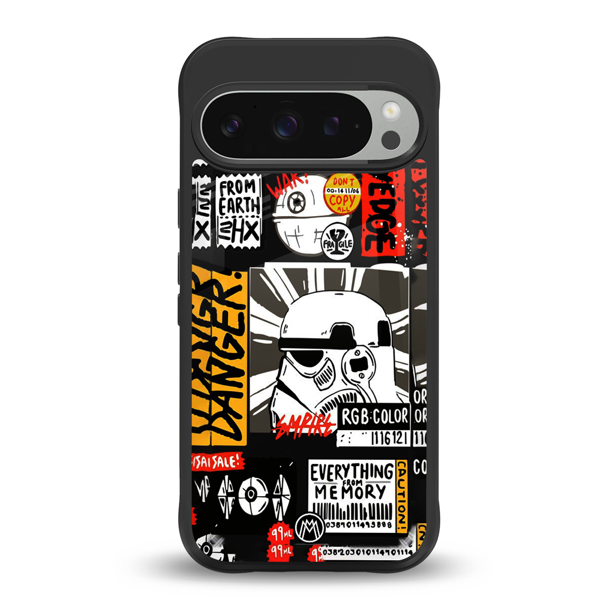 star wars collage back phone cover | glass case for google pixel 9 pro