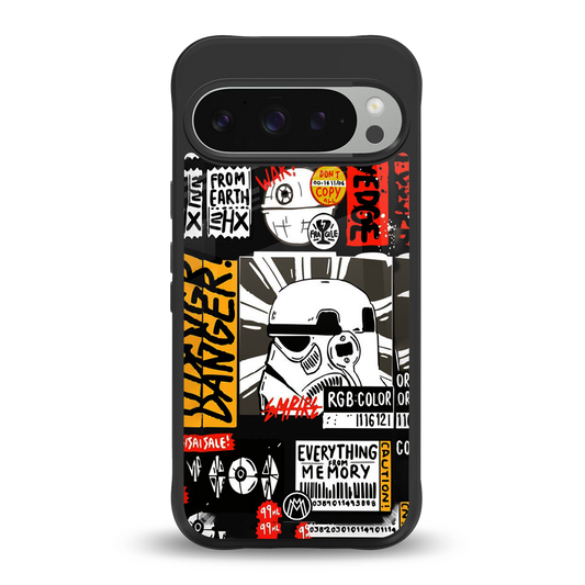 star wars collage back phone cover | glass case for google pixel 9 pro