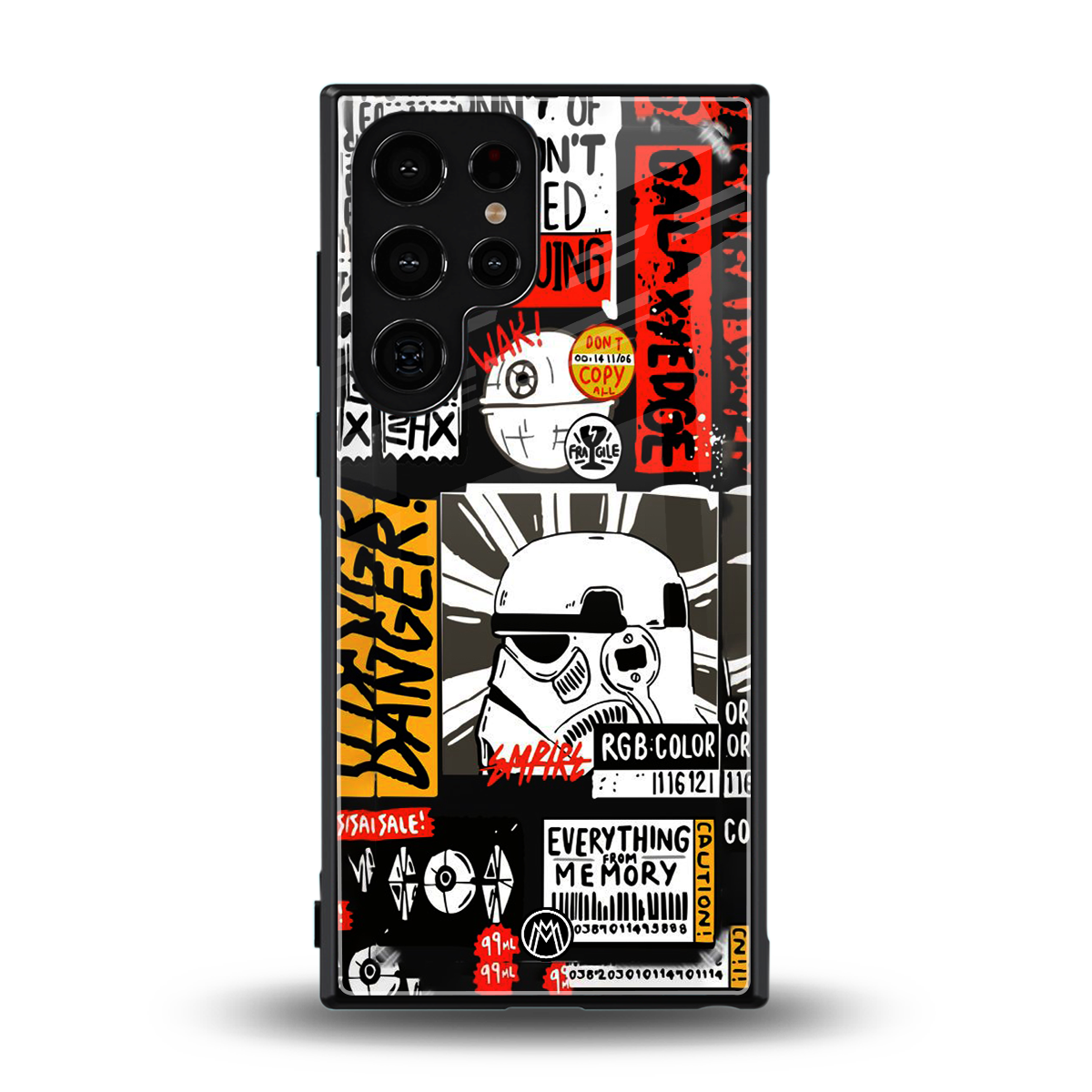 star wars collage back phone cover | glass case for samsung galaxy s23 ultra