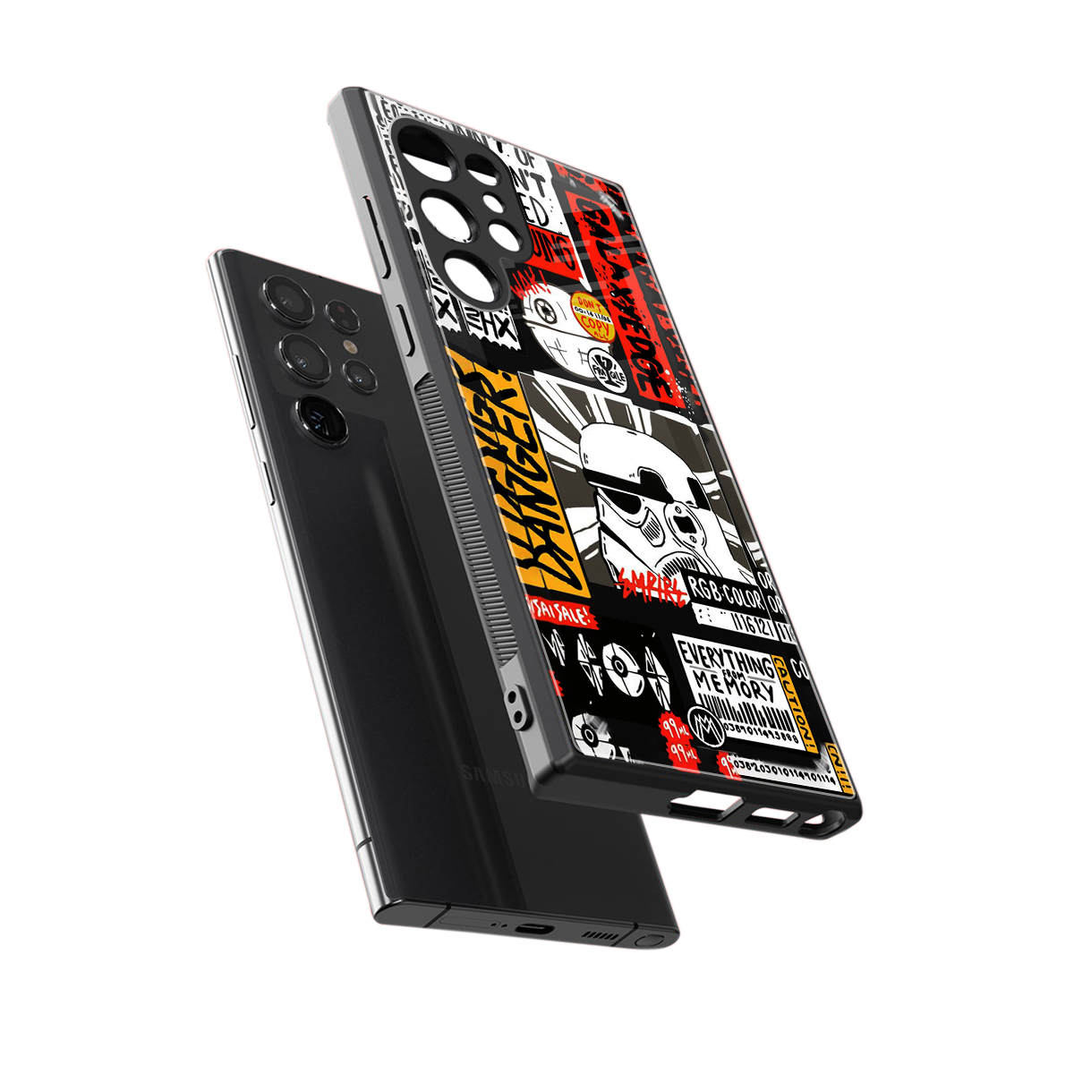 star wars collage back phone cover | glass case for samsung galaxy s23 ultra