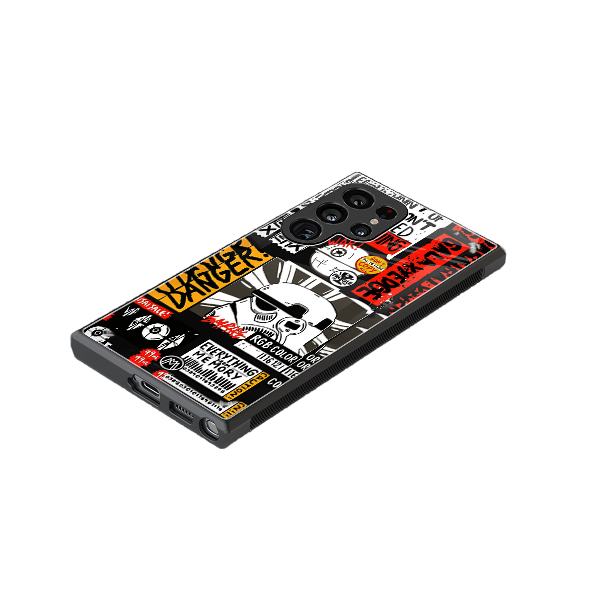 star wars collage back phone cover | glass case for samsung galaxy s23 ultra