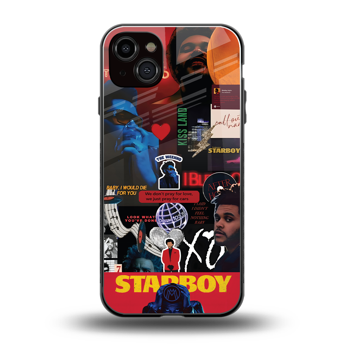 starboy mix back phone cover | glass case for iphone 15 plus