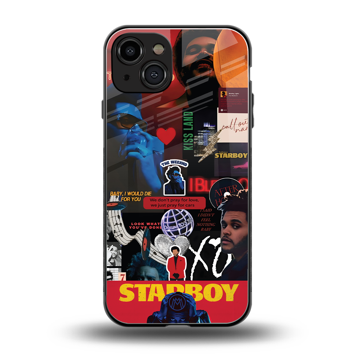 starboy mix back phone cover | glass case for iphone 15