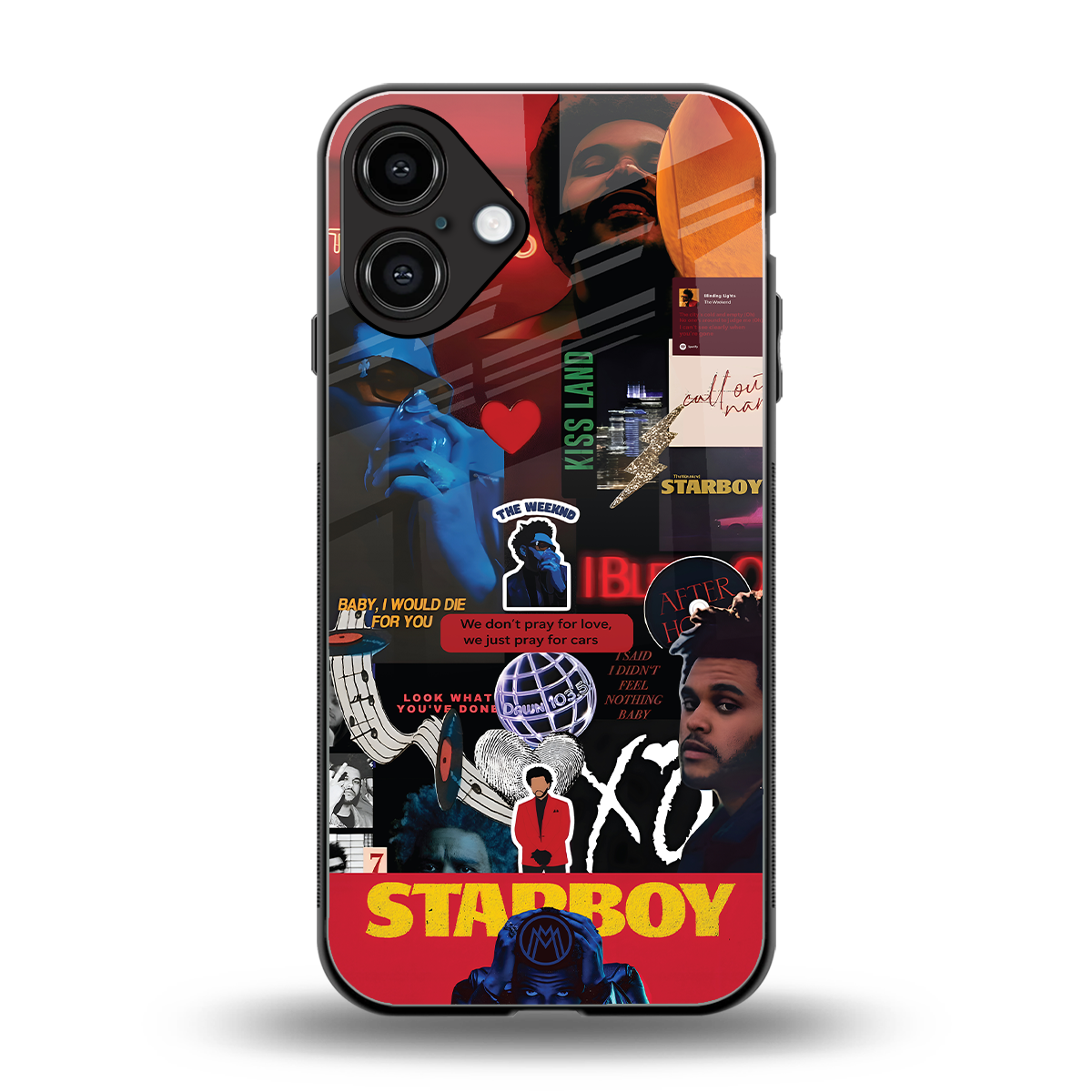 starboy mix back phone cover | glass case for iphone 16 plus