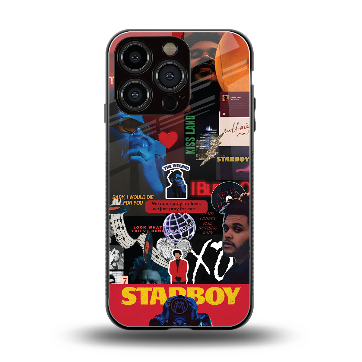starboy mix back phone cover | glass case for iphone 16 pro