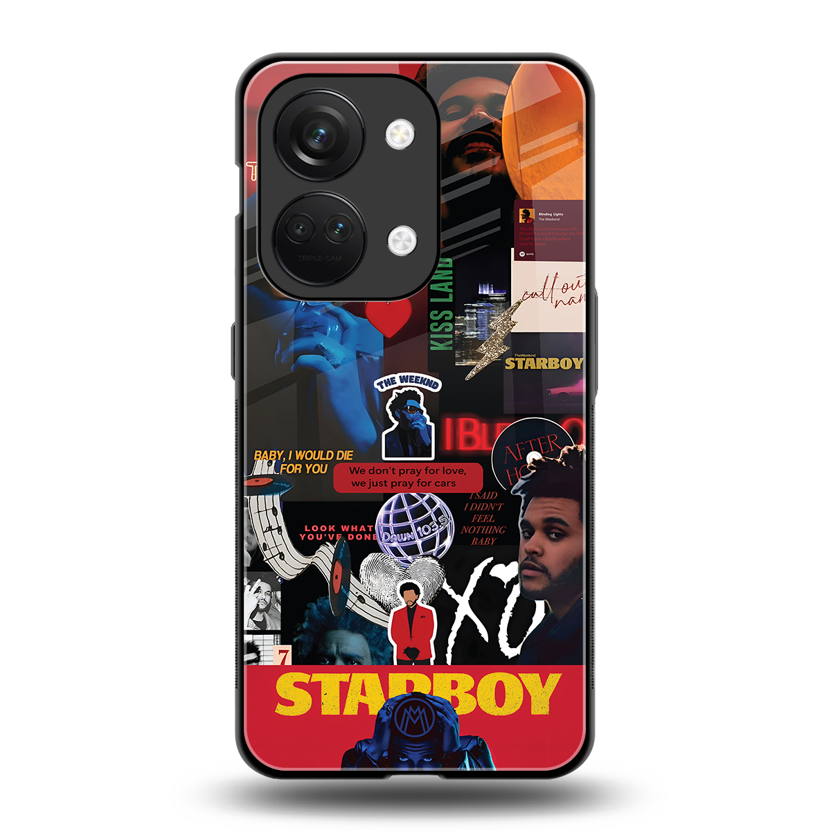 starboy mix back phone cover | glass case for oneplus nord 3