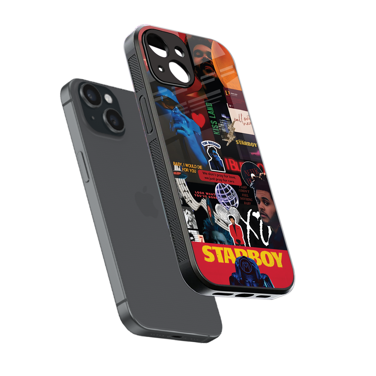 starboy mix back phone cover | glass case for iphone 15