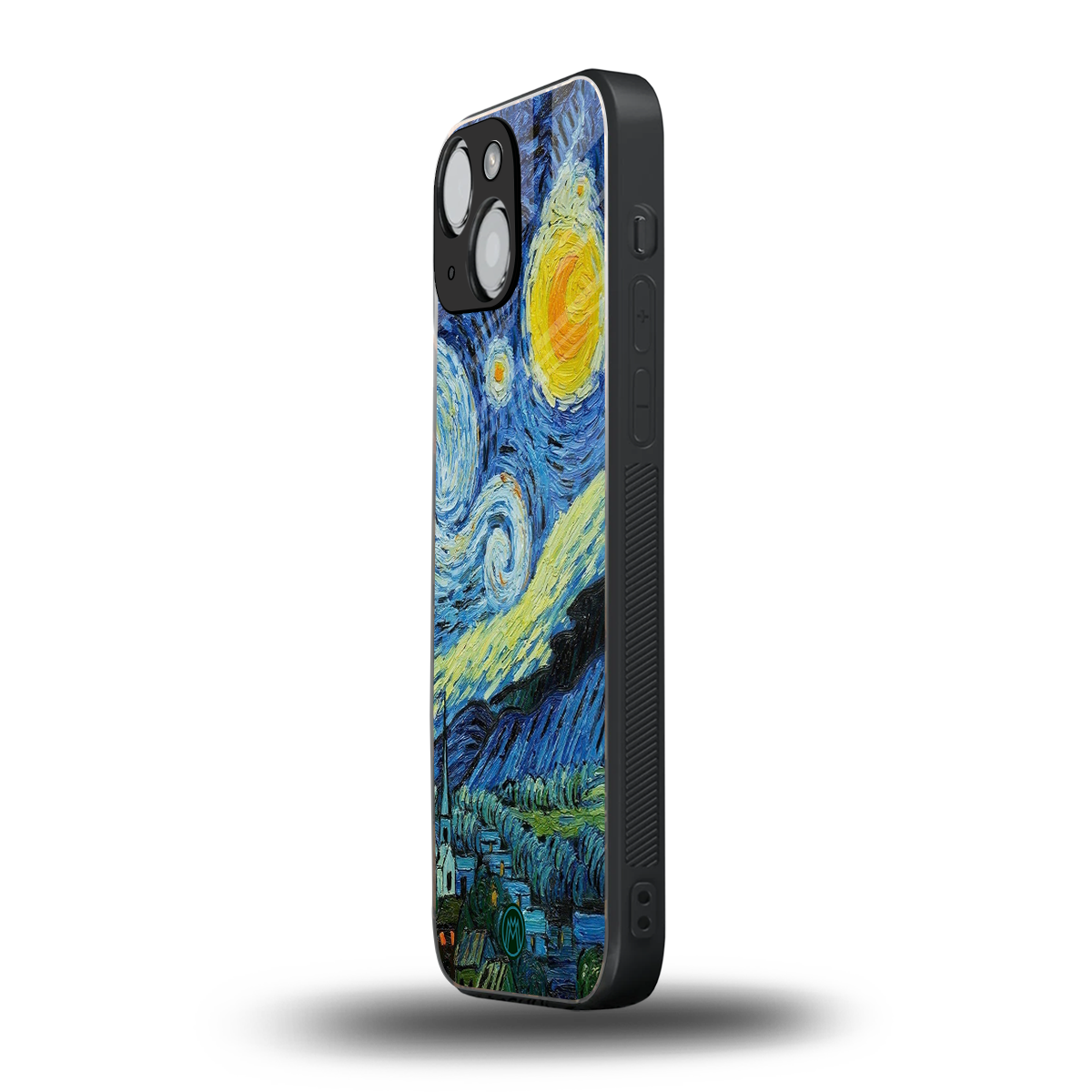 starry night back phone cover | glass case for iphone 13 mini