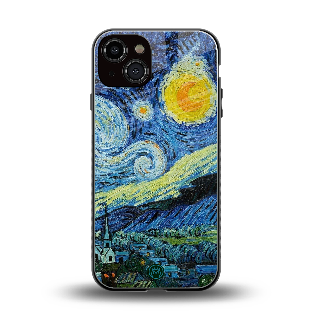 starry night back phone cover | glass case for iphone 13