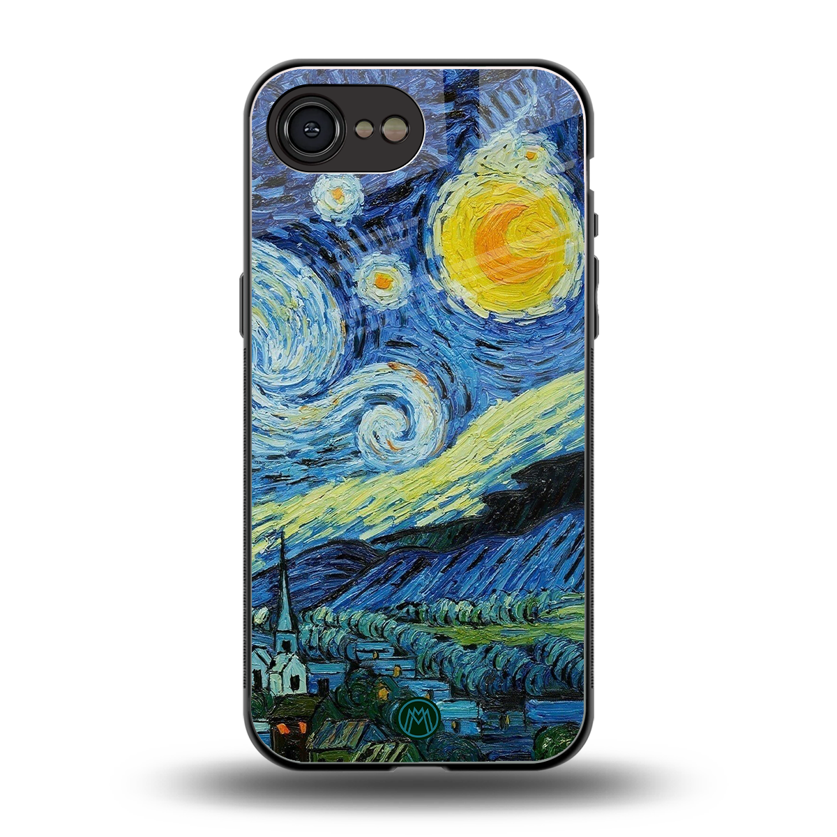 starry night back phone cover | glass case for iphone 16e