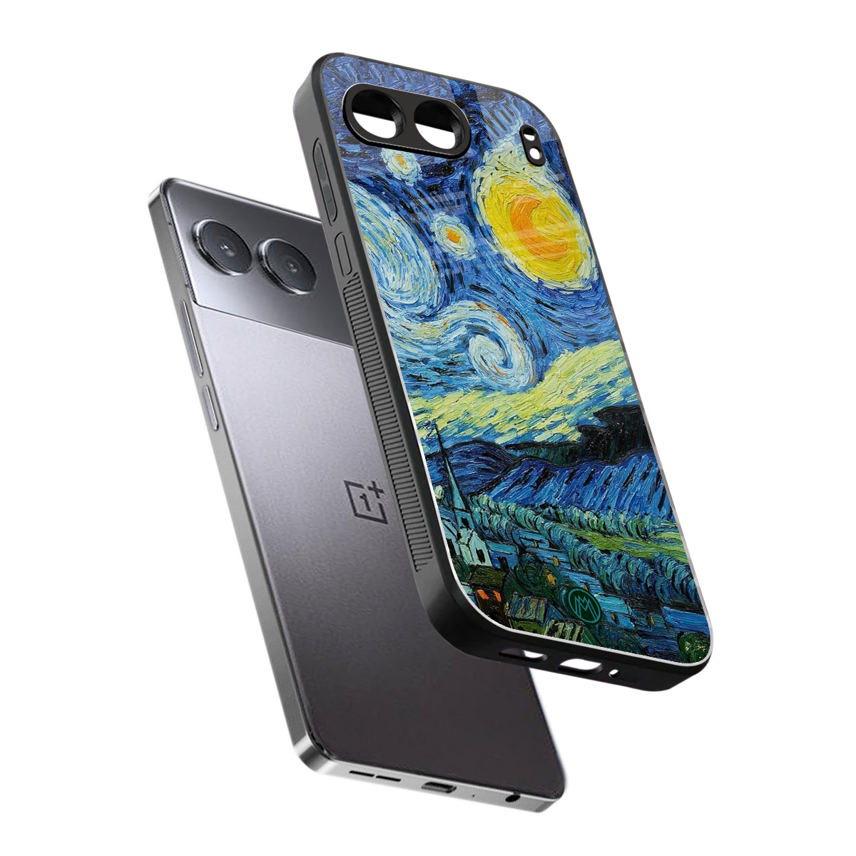 starry night back phone cover | glass case for oneplus nord 4