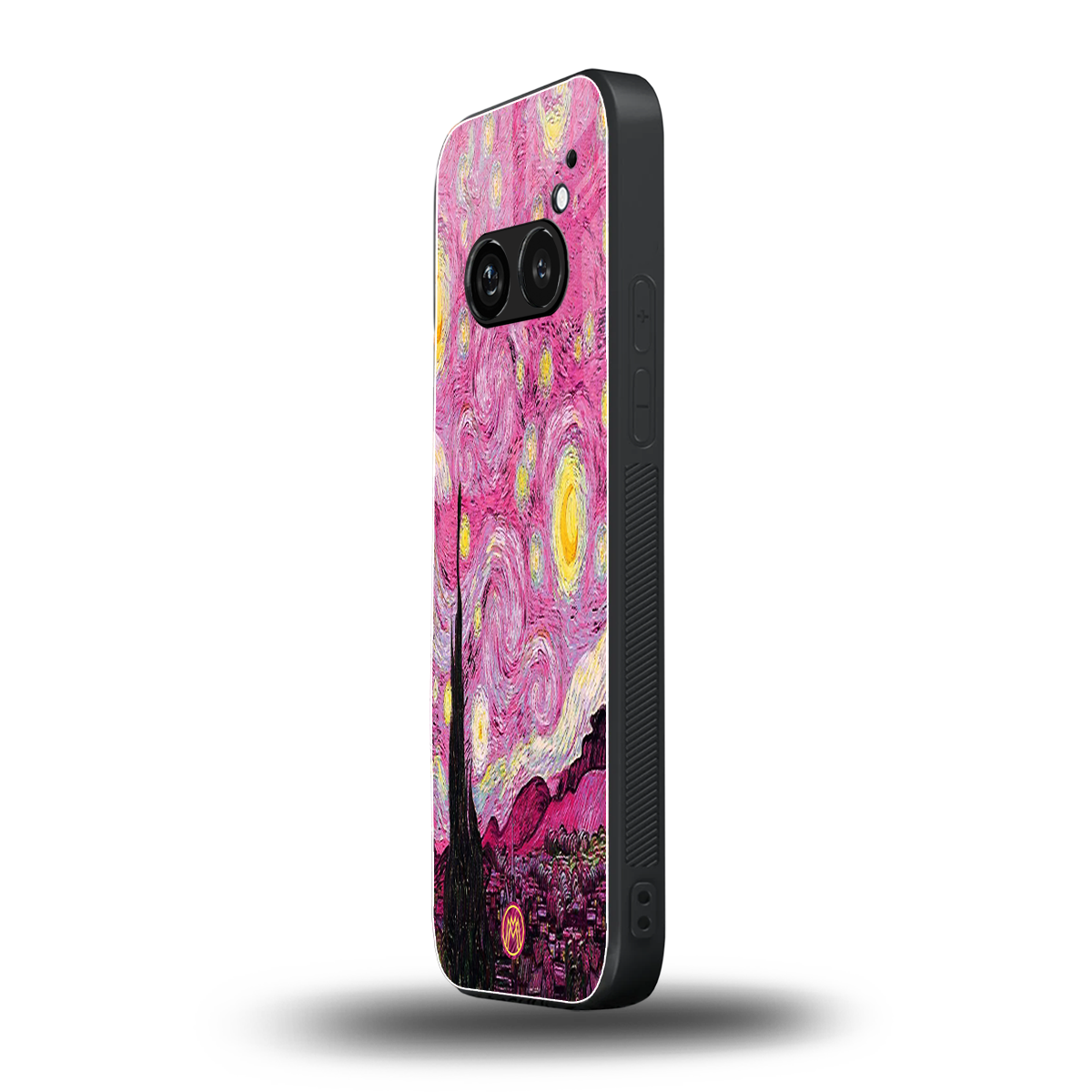 starry night pink back phone cover | glass case for nothing phone 2a