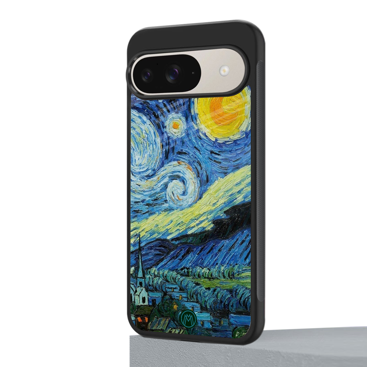 starry night back phone cover | glass case for google pixel 9