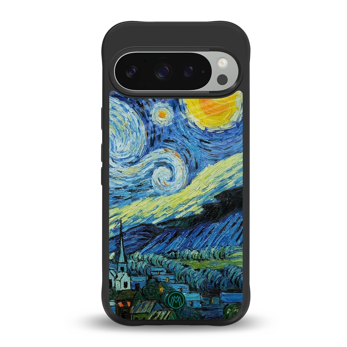 starry night back phone cover | glass case for google pixel 9 pro