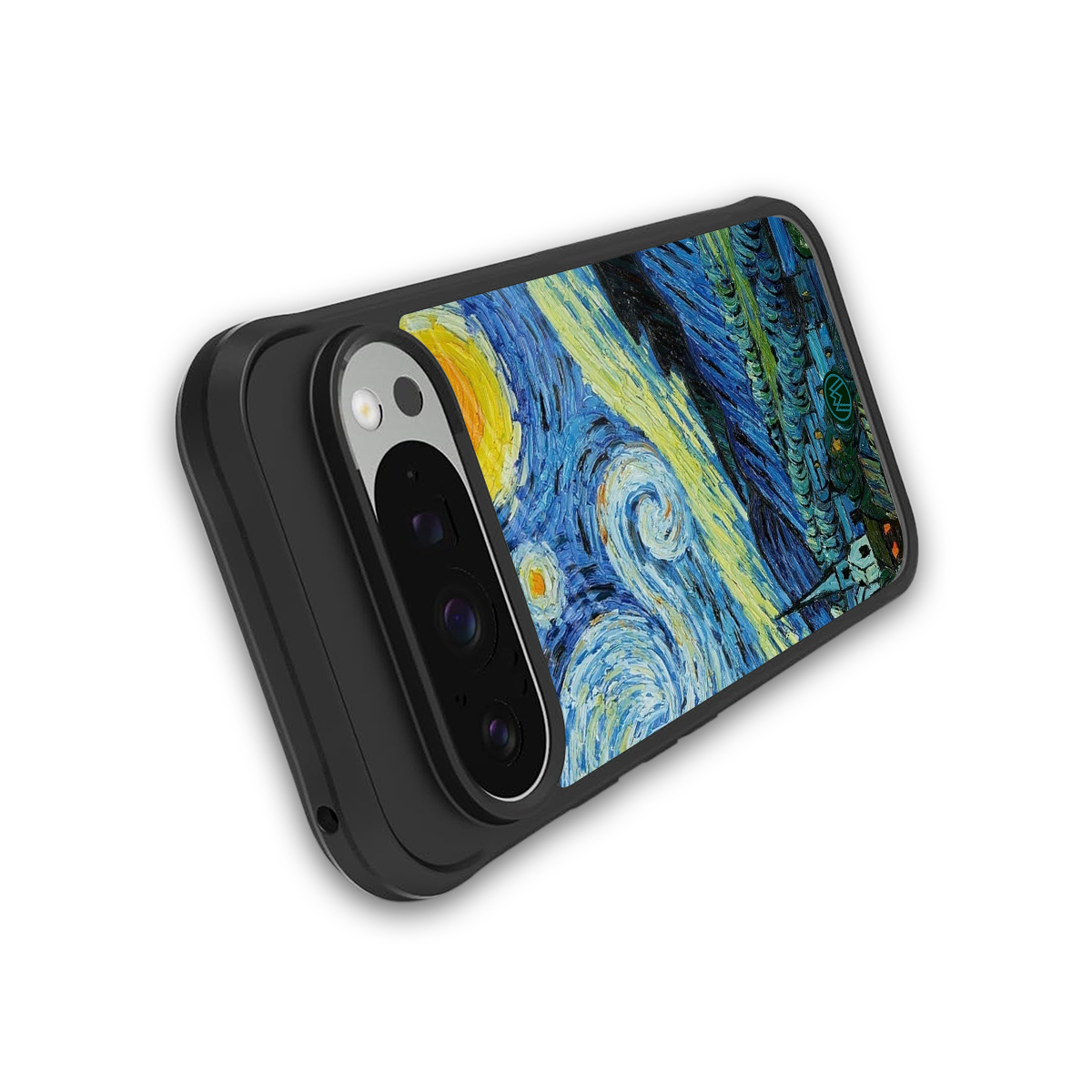 starry night back phone cover | glass case for google pixel 9 pro