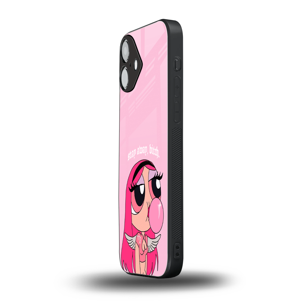 stay away back phone cover | glass case for iphone 16 plus