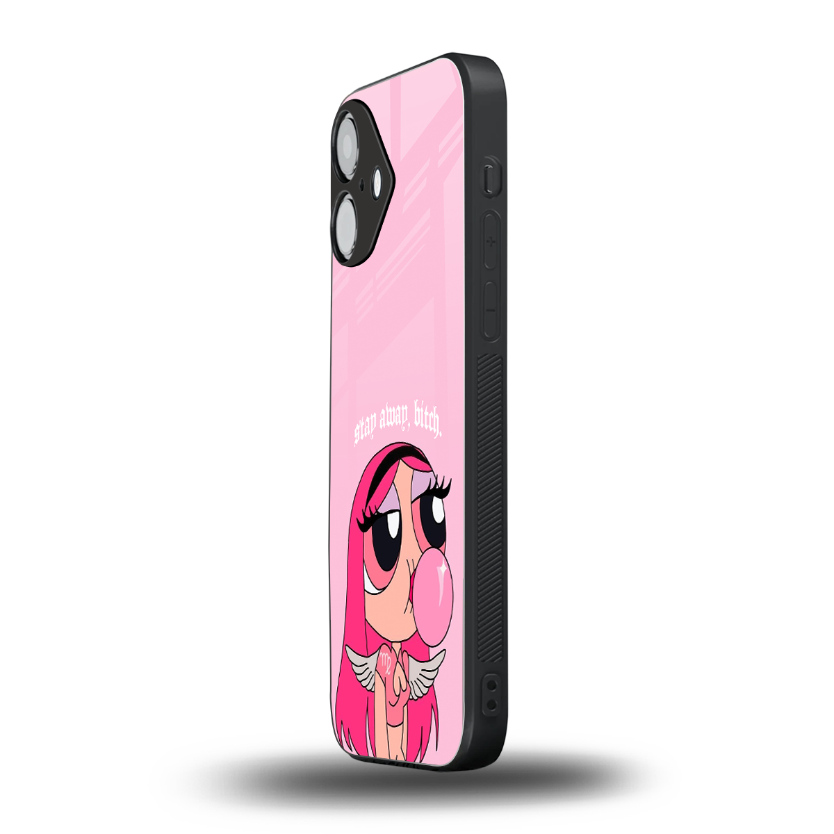 stay away back phone cover | glass case for iphone 16