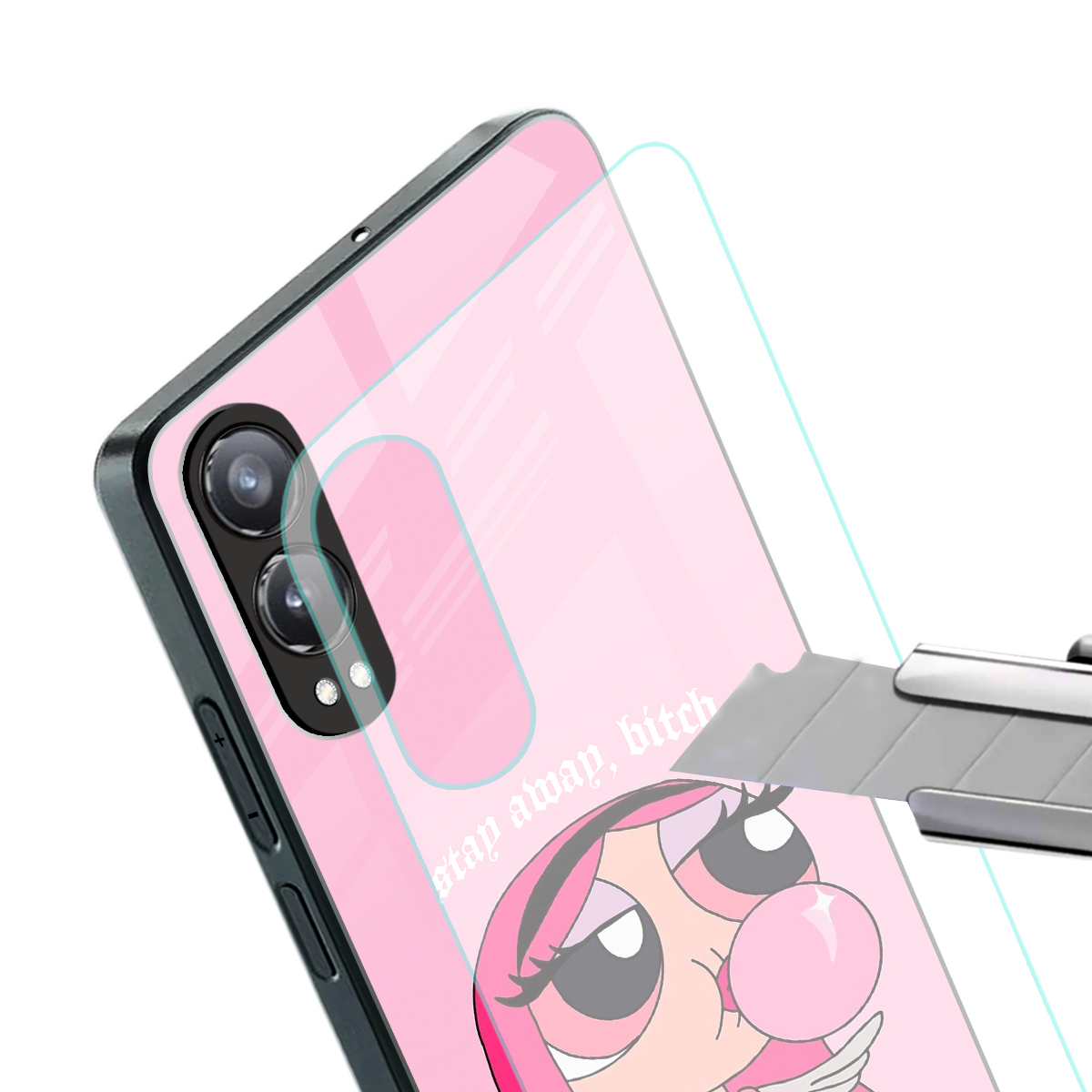 stay away back phone cover | glass case for oneplus nord ce 4 lite