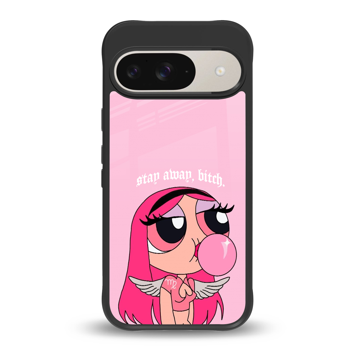 stay away back phone cover | glass case for google pixel 9