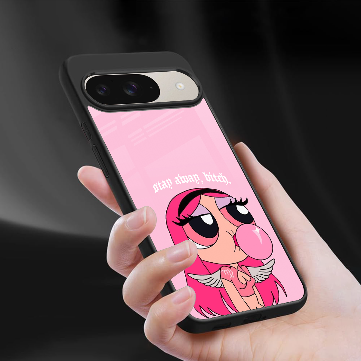 stay away back phone cover | glass case for google pixel 9