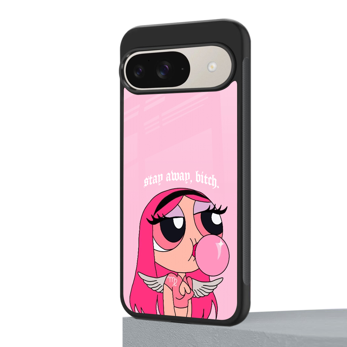 stay away back phone cover | glass case for google pixel 9