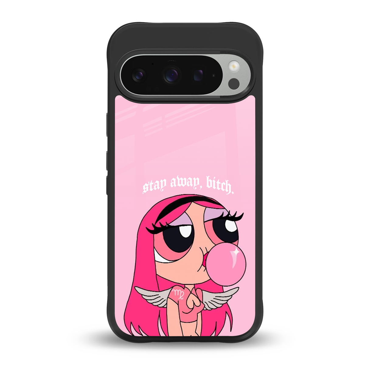 stay away back phone cover | glass case for google pixel 9 pro xl