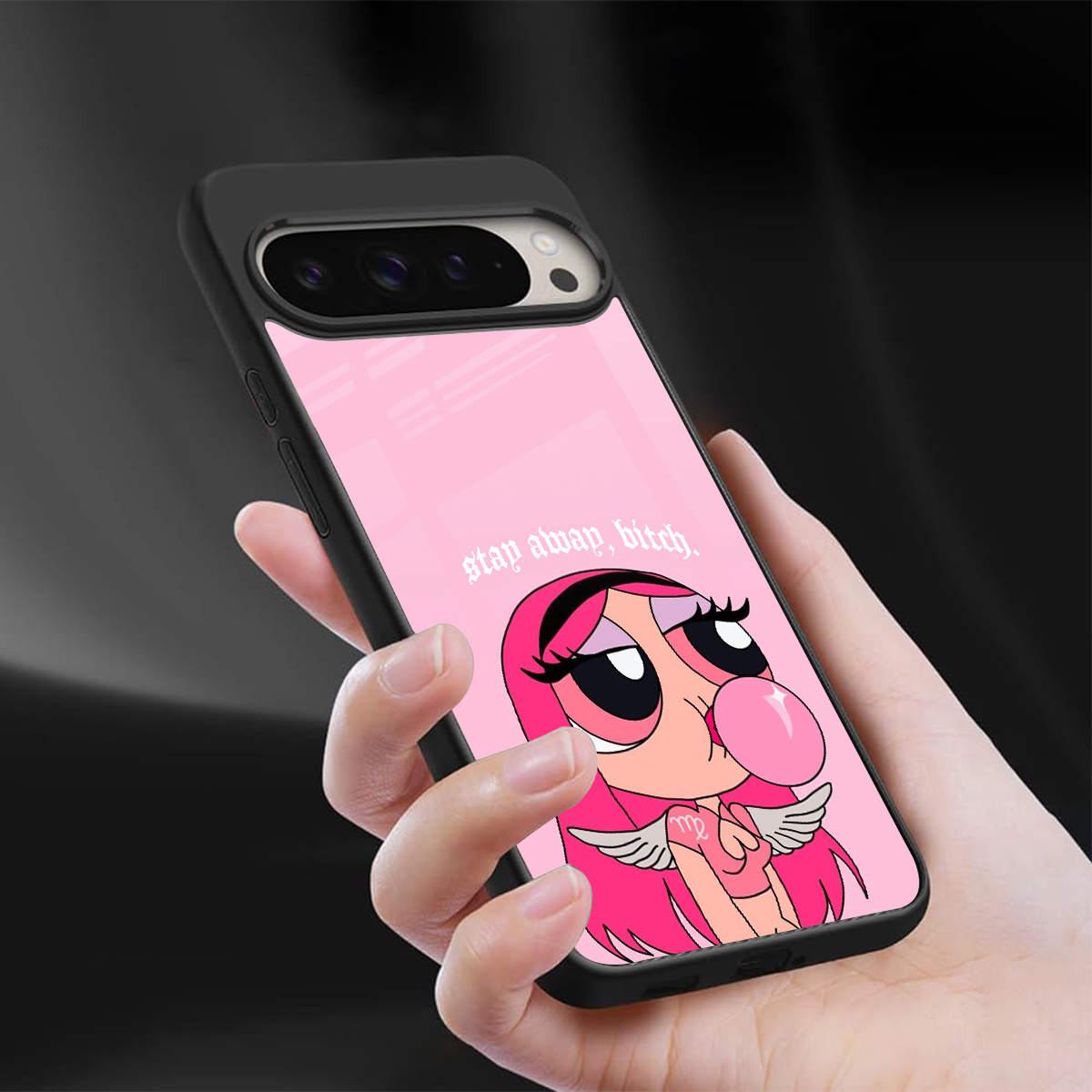 stay away back phone cover | glass case for google pixel 9 pro