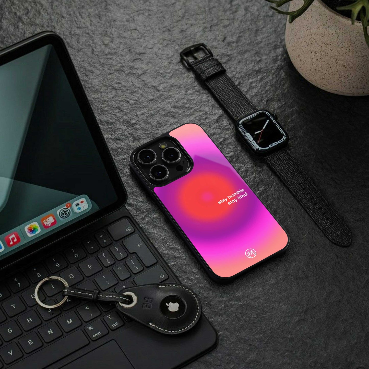 stay kind back phone cover | glass case for iphone 13 pro max