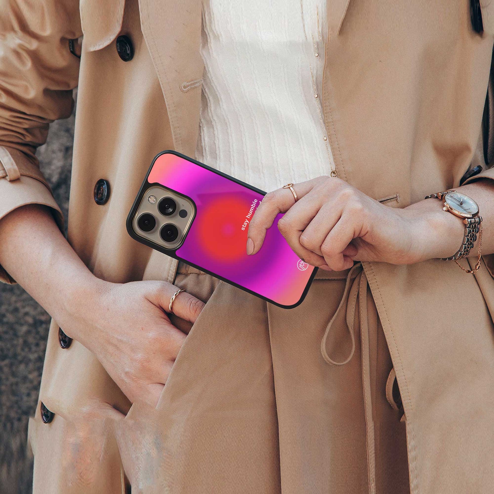 stay kind back phone cover | glass case for iphone 14 pro max