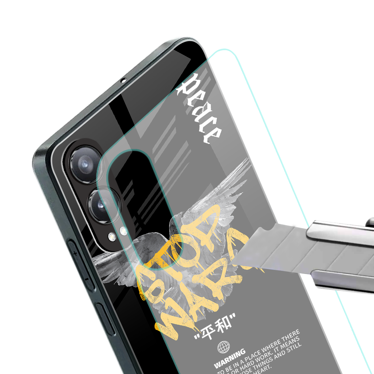 stop wars back phone cover | glass case for oneplus nord ce 4 lite