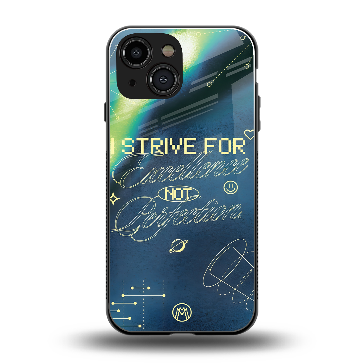 strive on back phone cover | glass case for iphone 13 mini