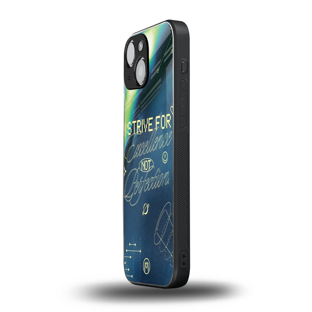strive on back phone cover | glass case for iphone 13 mini