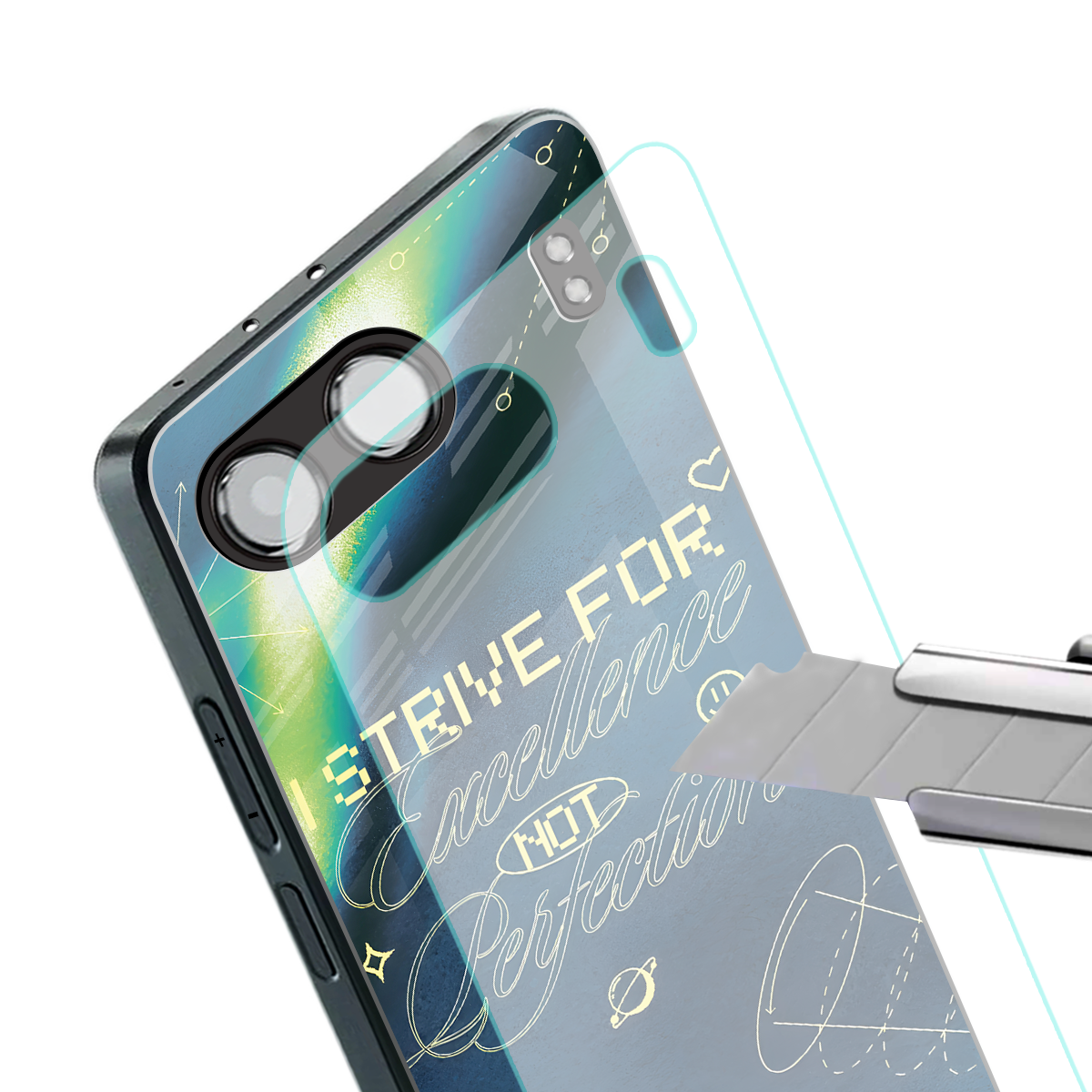 strive on back phone cover | glass case for oneplus nord 4
