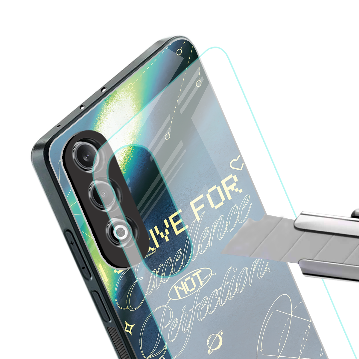 strive on back phone cover | glass case for oneplus nord ce 4