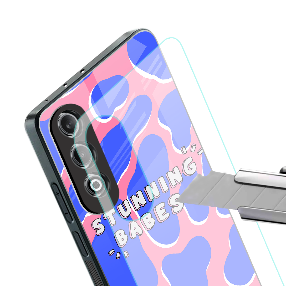 stunning babes back phone cover | glass case for oneplus nord ce 4