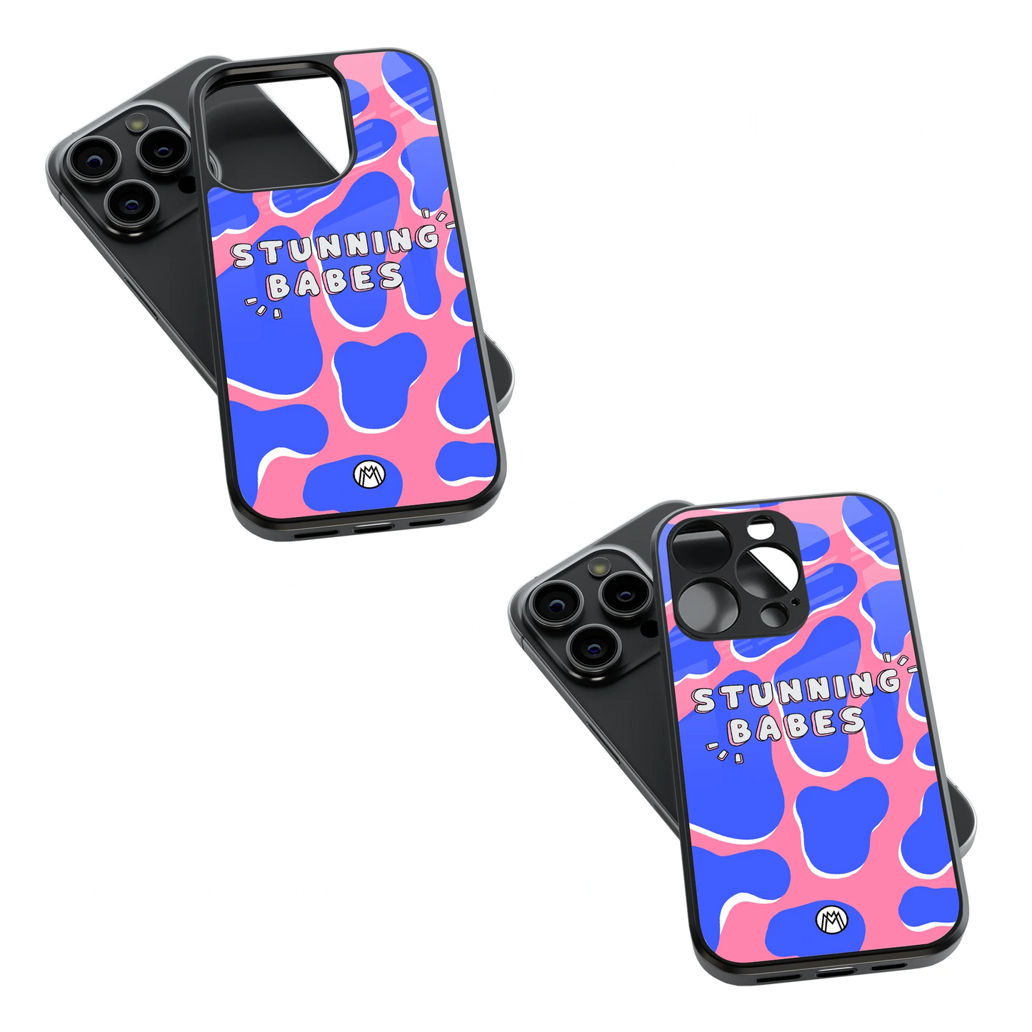 Trendy Glass Back Mobile Case for iPhone, Samsung, Redmi, OnePlus, Google Pixel, Motorola