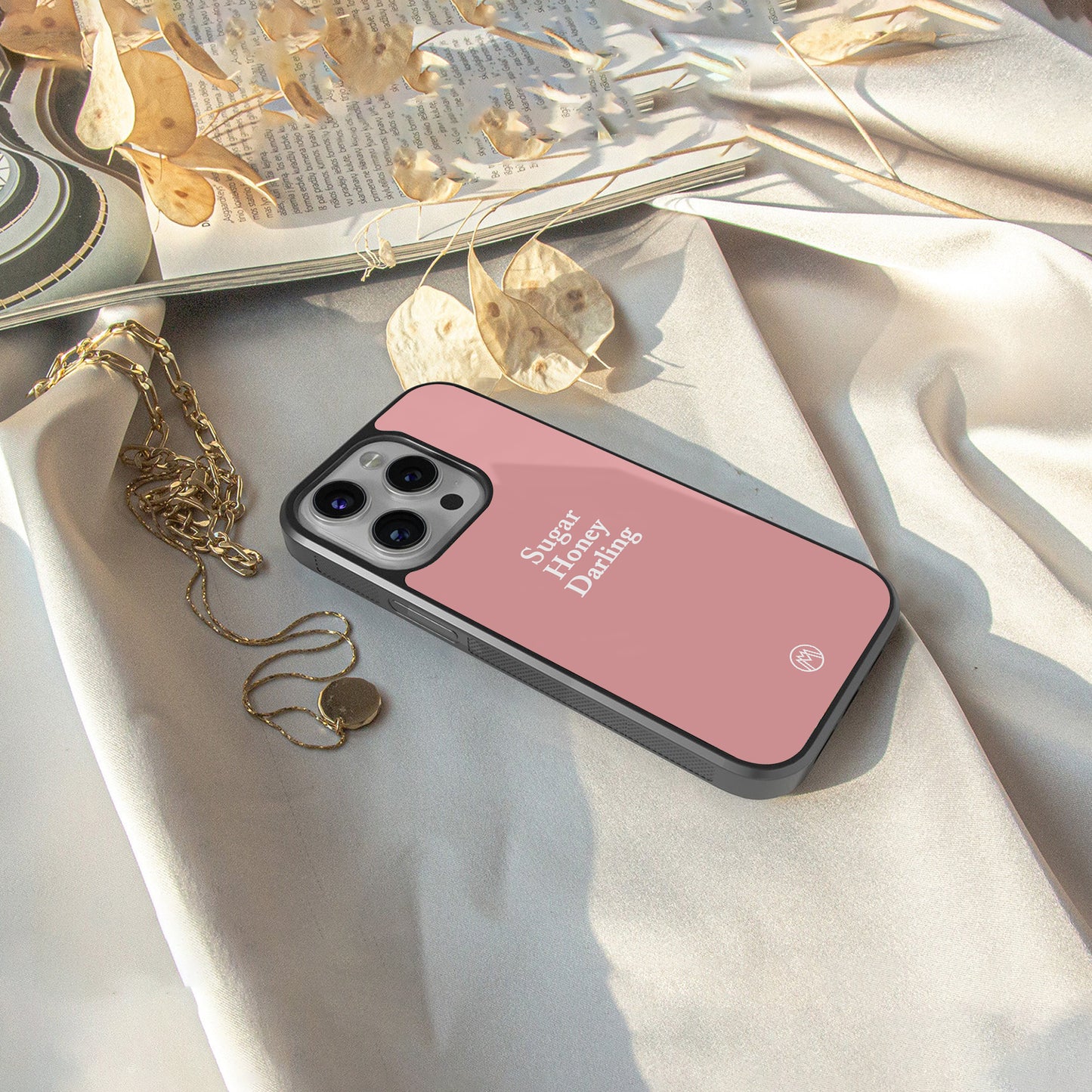 suger honey darling back phone cover | glass case for iphone 16
