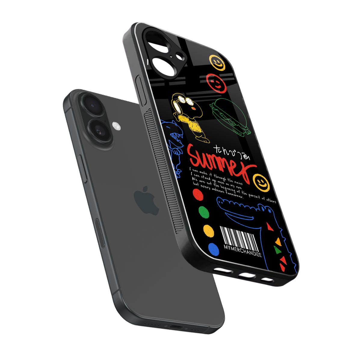 summer motivation back phone cover | glass case for iphone 16