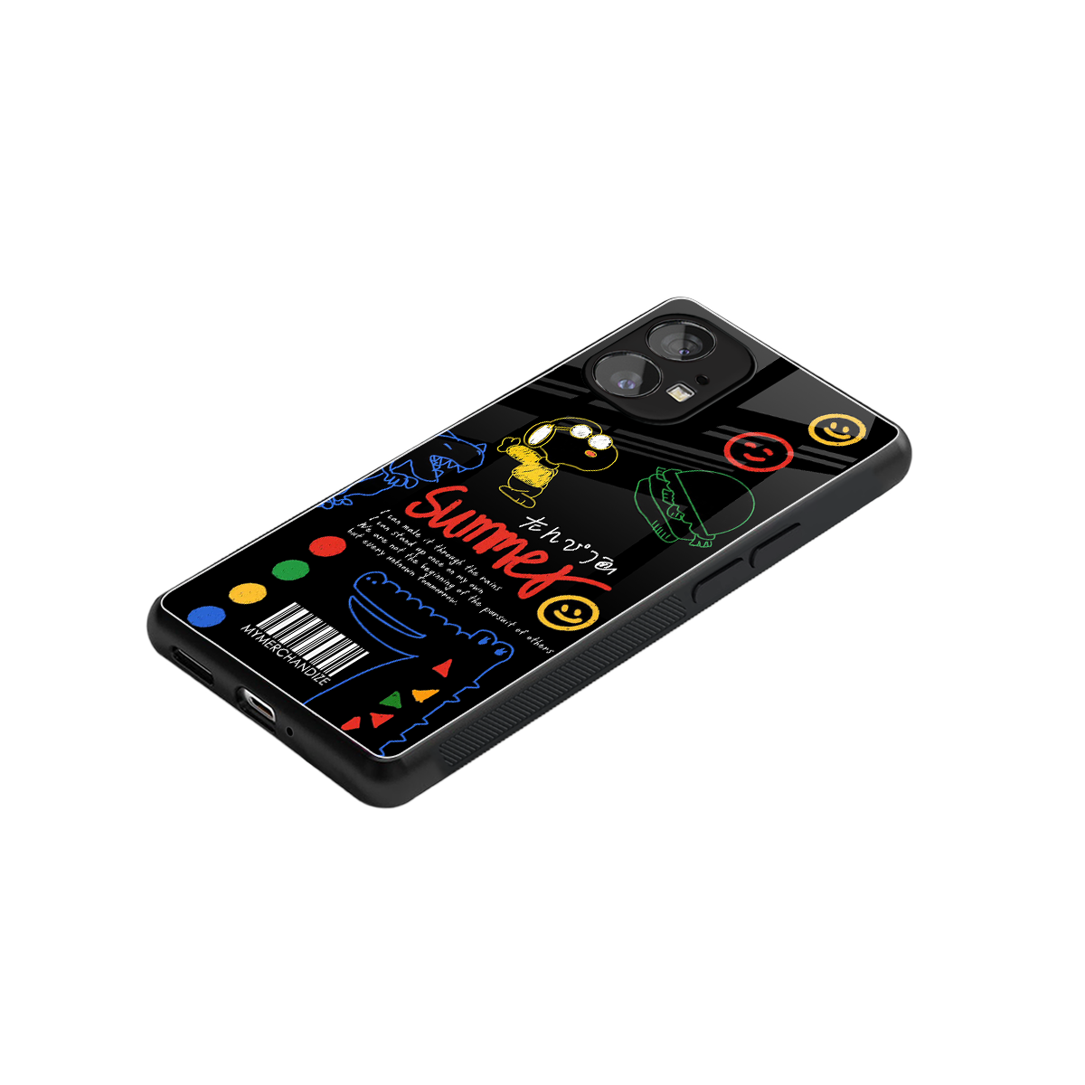 summer motivation back phone cover | glass case for nothing phone 1
