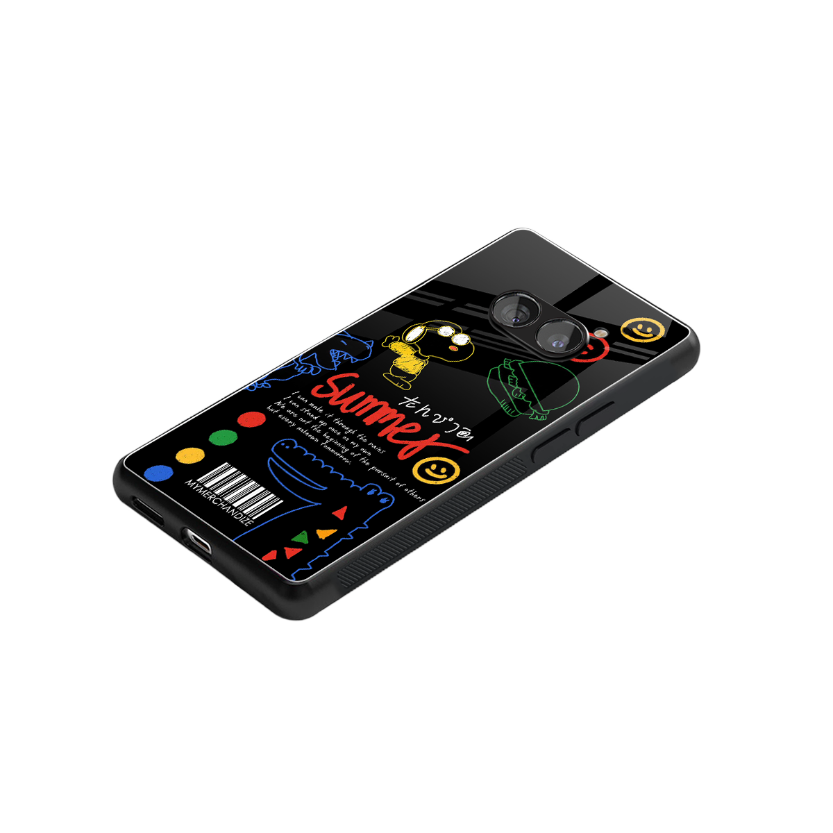 summer motivation back phone cover | glass case for nothing phone 2a