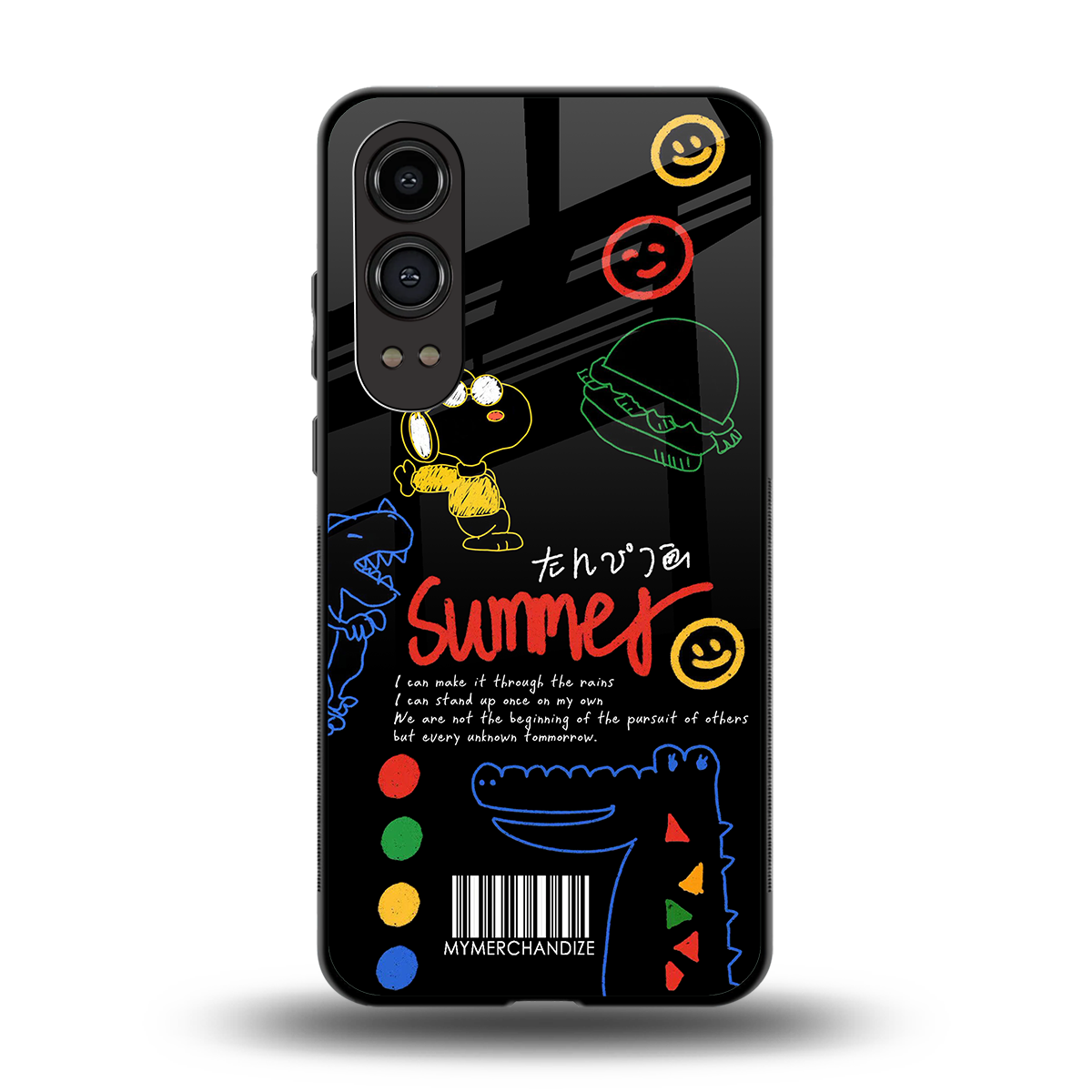summer motivation back phone cover | glass case for oneplus nord ce 4 lite