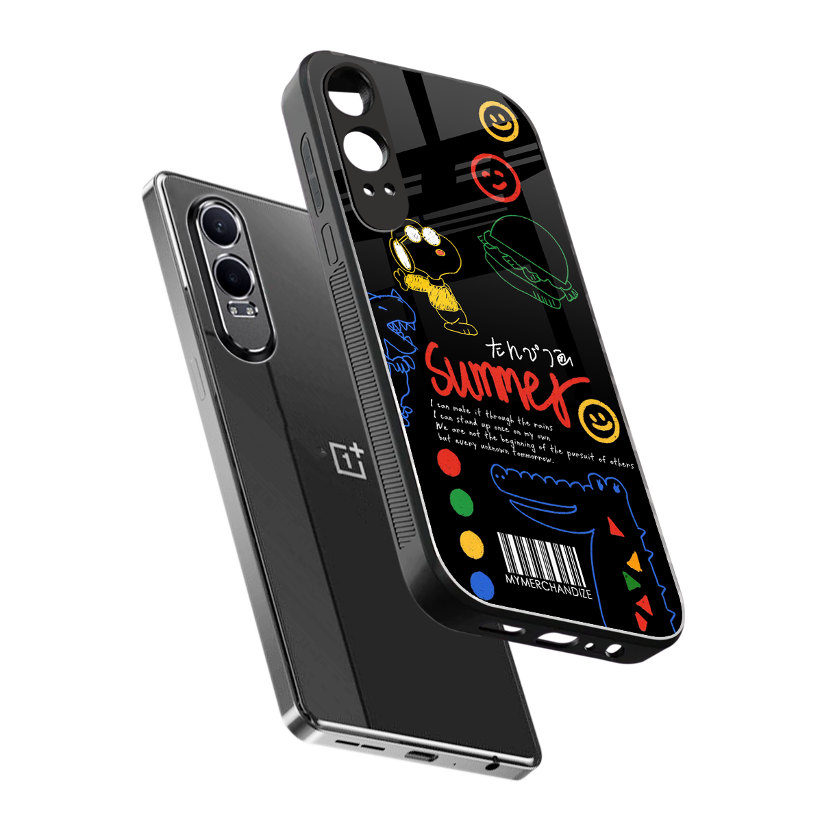 summer motivation back phone cover | glass case for oneplus nord ce 4 lite