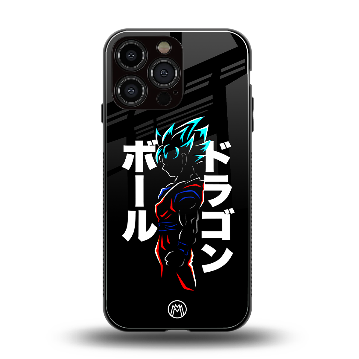 super saiyan back phone cover | glass case for iphone 14 pro max