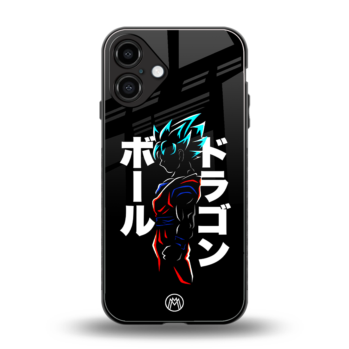 super saiyan back phone cover | glass case for iphone 16 plus